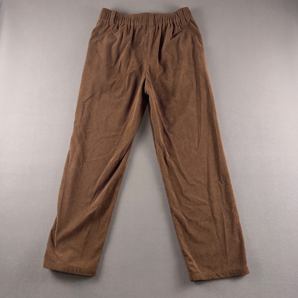 Halara Mid Rise Zipper Pocket Corduroy Casual Pants Acorn Brown Medium - Picture 8 of 9